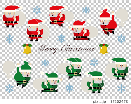 Santa Claus illustration set 57102478