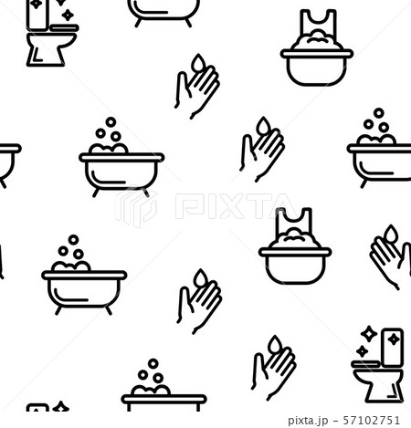Sanitation Vector Seamless Pattern Sanitation Vector Seamless Pattern 57102751