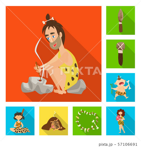 Vector illustration of evolution and prehistory sign. Set of evolution and development stock symbol Vector illustration of evolution and prehistory sign. Set of evolution and development stock symbol 57106691