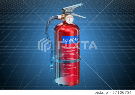Visualization 3d cad model of fire extinguisher 57106754