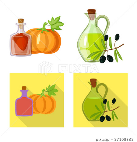 Vector illustration of healthy and vegetable icon. Collection of healthy and agriculture stock 57108335