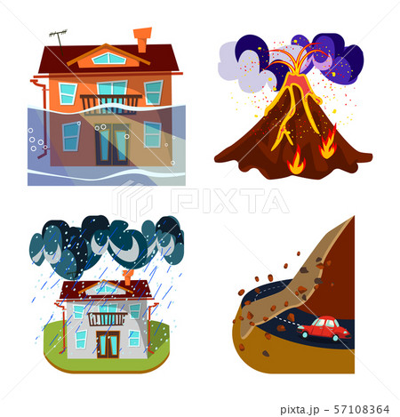 Vector illustration of cataclysm and disaster symbol. Collection of cataclysm and apocalypse stock Vector illustration of cataclysm and disaster symbol. Collection of cataclysm and apocalypse stock 57108364