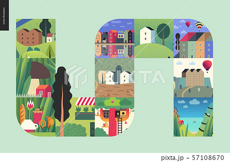 Simple things - houses composition Simple things - houses composition 57108670
