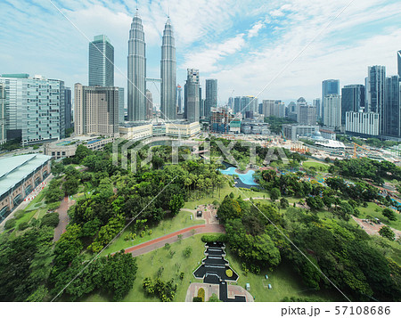 クアラルンプール眺望 ペトロナス・ツインタワー Twin Tower, Kuala Lumpur クアラルンプール眺望 ペトロナス・ツインタワー Twin Tower, Kuala Lumpur 57108686