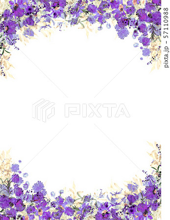 purple floral border