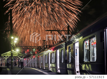 花火大会 和歌山港まつりの写真素材