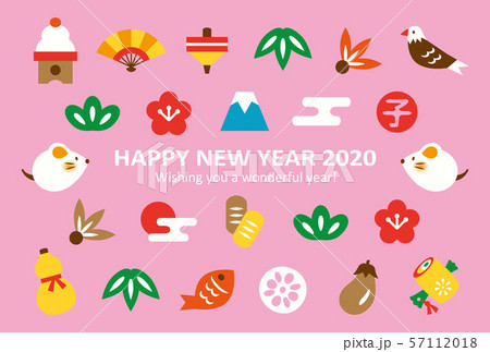 Rat & NewYearsLuck With Pink Background Horizontal 57112018