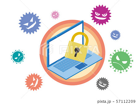パソコン PC セキュリティ ウイルス ロック パソコン PC セキュリティ ウイルス ロック 57112209