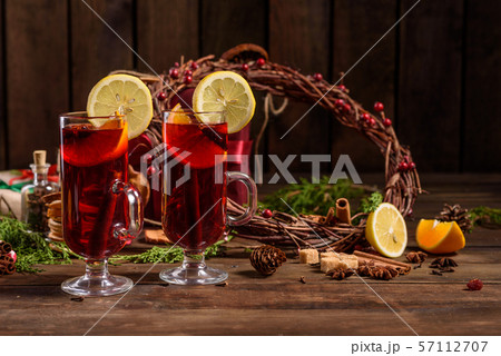 Christmas hot mulled wine  57112707