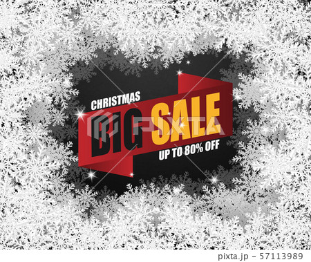 Christmas Celebration sale banner background with 57113989