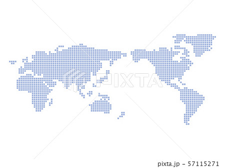 世界地図イラストのイラスト素材