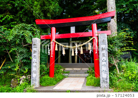 山梨県富士吉田市 新屋山神社 鳥居 山梨県富士吉田市 新屋山神社 鳥居 57124053