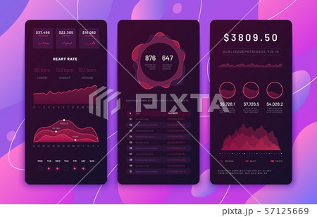 Mobile phone ui design. Forex trading platform panel with statistics chart, diagram calendar. Market Mobile phone ui design. Forex trading platform panel with statistics chart, diagram calendar. Market 57125669