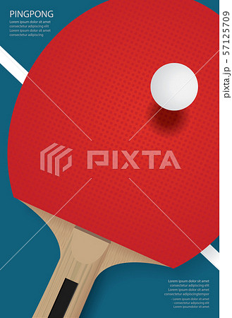 Pingpong Poster Template Vector Illustration 57125709