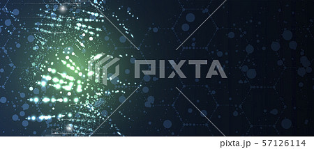 Abstract DNA technology. Science medical concept. 57126114
