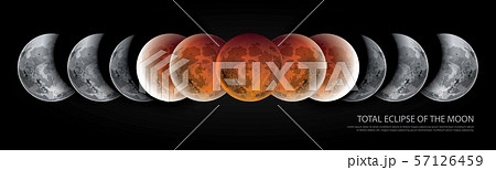 Total Eclipse of the Moon Vector illustration Total Eclipse of the Moon Vector illustration 57126459