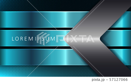 Geometric turquoise dark mesh composition with an arrow and shiny stripes Geometric turquoise dark mesh composition with an arrow and shiny stripes 57127066