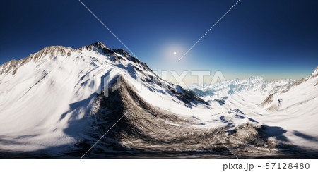 VR 360 camera on the Tops of the Mountains 57128480