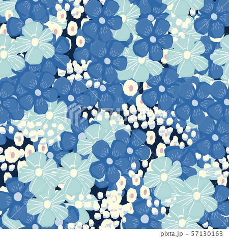 Seamless pattern Vector floral design. Romantic background print for fabrics and wallpapers. Seamless pattern Vector floral design. Romantic background print for fabrics and wallpapers. 57130163