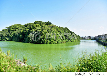 白鳥陵古墳と周濠　古市古墳群 57130707
