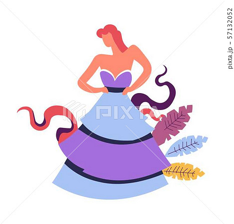 Fashion woman modeling , walking straight, foliage Fashion woman modeling , walking straight, foliage 57132052