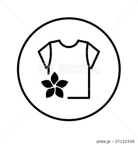 Washed T-shirt. Laundry Service. Icon. Editable Thin line. Vector illustration. Washed T-shirt. Laundry Service. Icon. Editable Thin line. Vector illustration. 57132436