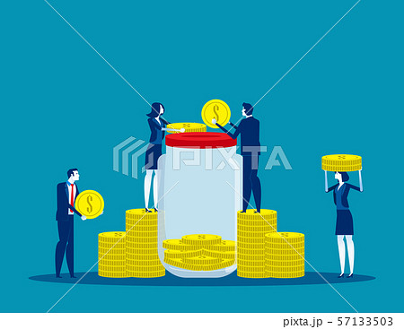 People and save money safe. Concept business People and save money safe. Concept business 57133503