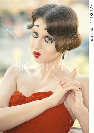 pinup dolly face pinup dolly face 57136127
