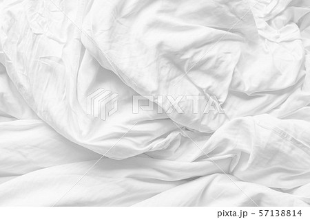 Soft white fabic texture wrinkled texture ,Soft focus white fabic crumpled from bedding blanket use Soft white fabic texture wrinkled texture ,Soft focus white fabic crumpled from bedding blanket use 57138814