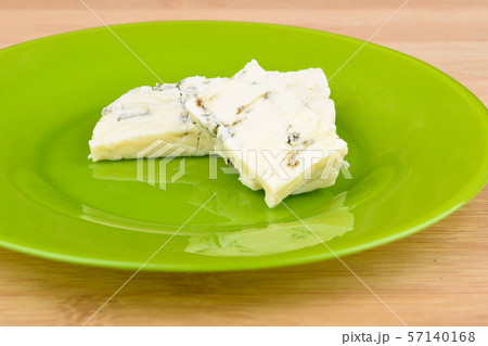 Slices of delicious blue mold cheese Slices of delicious blue mold cheese 57140168