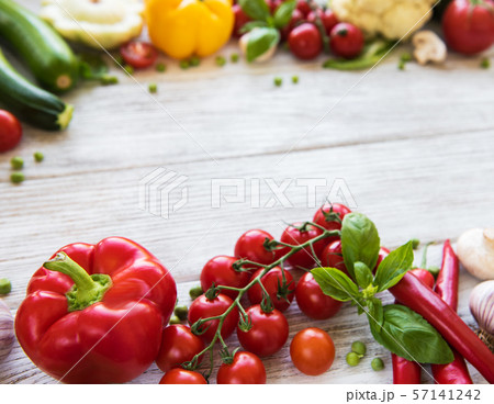 different raw vegetables different raw vegetables 57141242