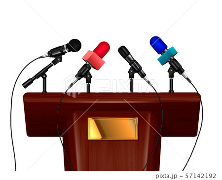 Tribune And Microphones Design Concept 57142192
