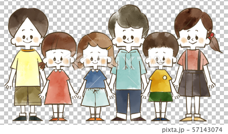 子どもたち 笑顔 水彩のイラスト素材 子どもたち 笑顔 水彩のイラスト素材
