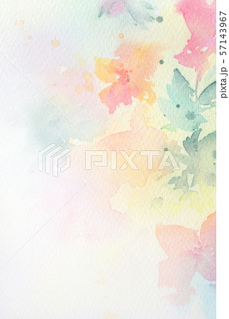 やさしい花のカード はがきサイズのイラスト素材 やさしい花のカード はがきサイズのイラスト素材