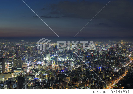 大阪市・都市風景・難波～梅田方面 57145951