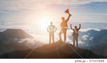 Achievement and Business Goal Success Concept. Achievement and Business Goal Success Concept. 57147689