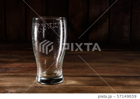 Used empty Beer Glass  57149039