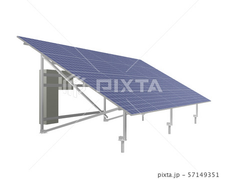 太陽光パネル50kw程度のイラスト素材