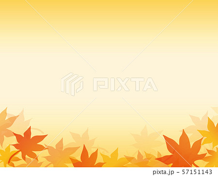 紅葉の背景素材 秋のデザインフレームのイラスト素材