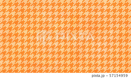 千鳥格子 橙色のイラスト素材