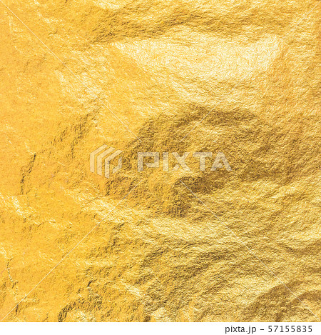 Gold foil leaf metallic wrapping paper shiny texture background for wall paper decoration element 57155835