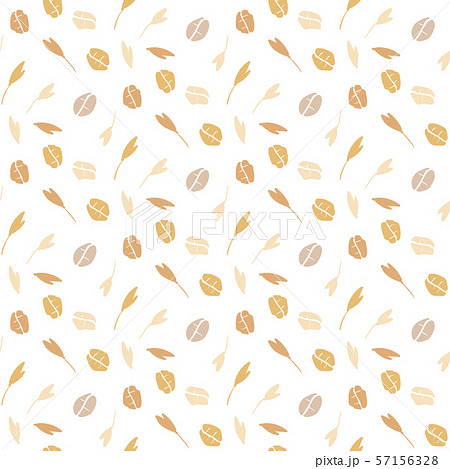 Seamless pattern with oat flakes on white background. Cereal plants, agriculture industry organic Seamless pattern with oat flakes on white background. Cereal plants, agriculture industry organic 57156328