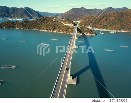 かたかみ大橋の上空から空撮 かたかみ大橋の上空から空撮 57156391