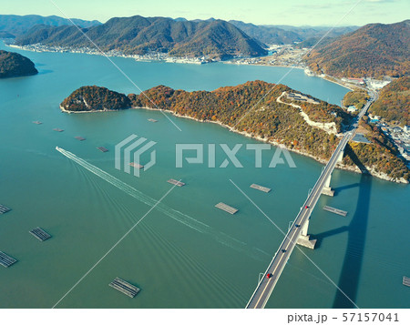 かたかみ大橋の上空から空撮 かたかみ大橋の上空から空撮 57157041