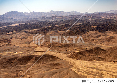 Aerial View of the Sahara Desert - Egypt Africa 57157289