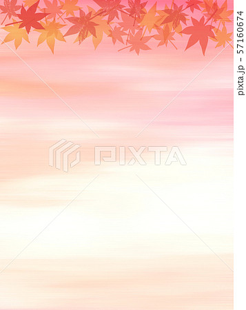 背景 紅葉と夕焼け3 のイラスト素材 背景 紅葉と夕焼け3 のイラスト素材
