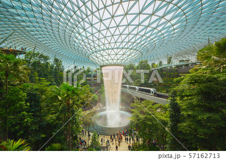 Jewel Changi Airport in Singapore City. Interior 57162713