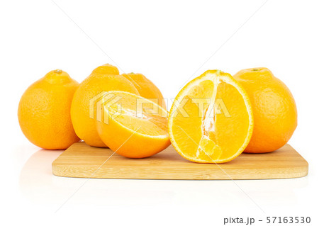 Orange minneola tangelo isolated on white 57163530