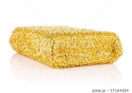 Kitchen cleaning sponge isolated on white 57164084