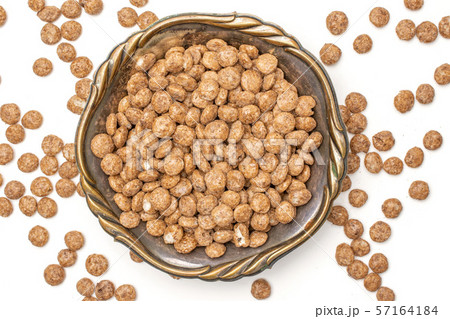 Choco balls cereal isolated on white 57164184